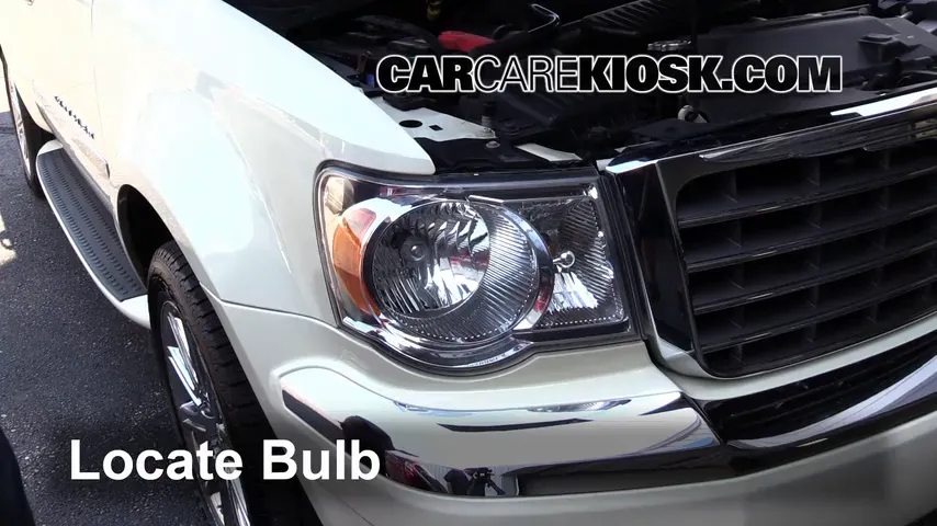 2008 Chrysler Aspen Limited 5.7L V8 Lights Headlight (replace bulb)